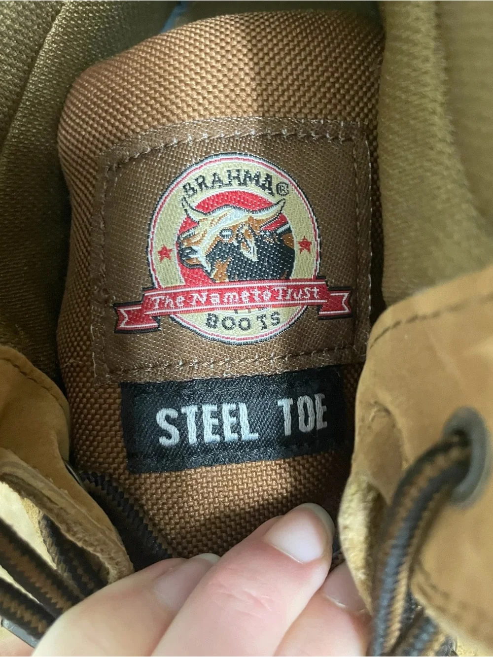 Brahma Steel Toe Waterproof Work Boots Brown Leather Men’s Size 12
